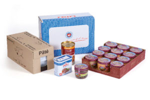 Tray packer für Fleisch in Dose und Glas